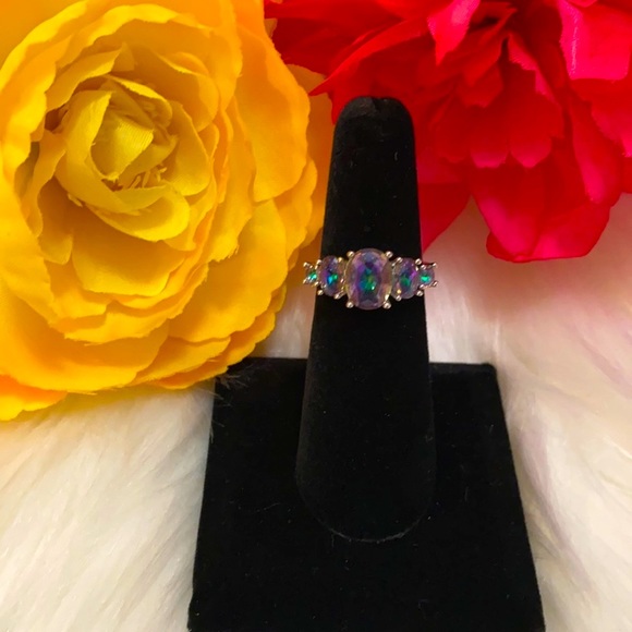 NEW! Mystic Topaz Four Tier Ring - Picture 2 of 7